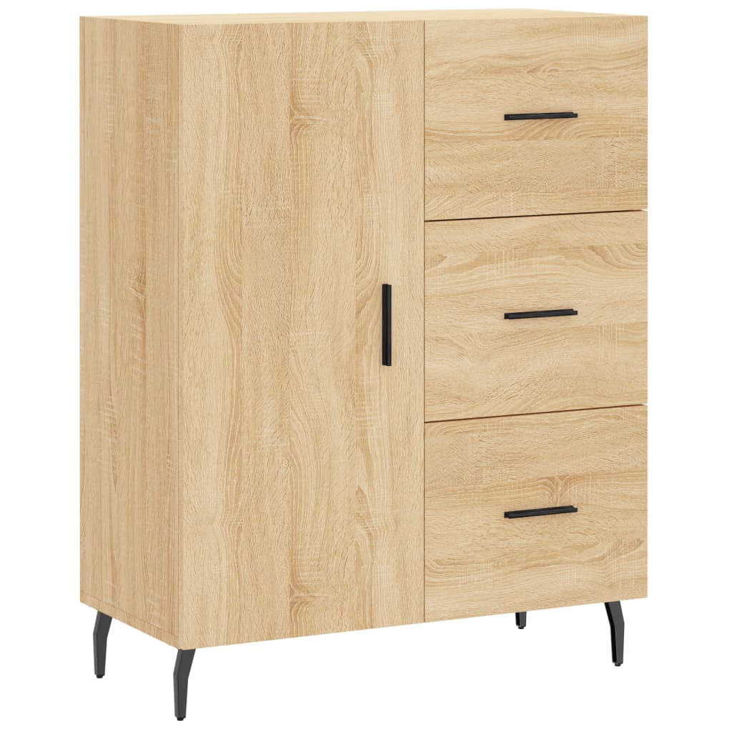 Skjenk sonoma eik 69,5x34x90 cm konstruert tre