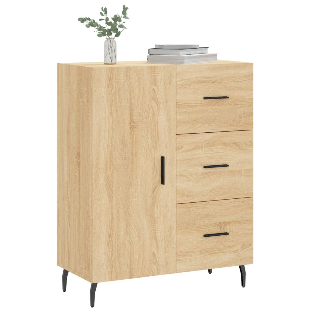 Skjenk sonoma eik 69,5x34x90 cm konstruert tre