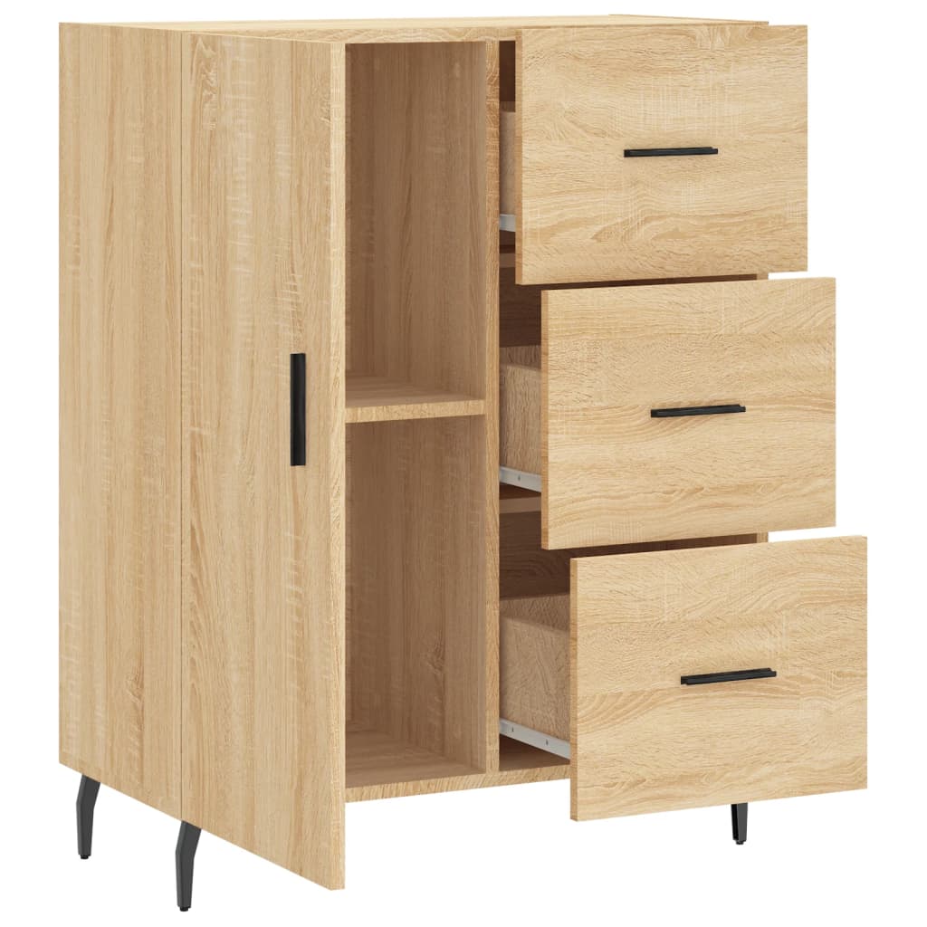 Skjenk sonoma eik 69,5x34x90 cm konstruert tre