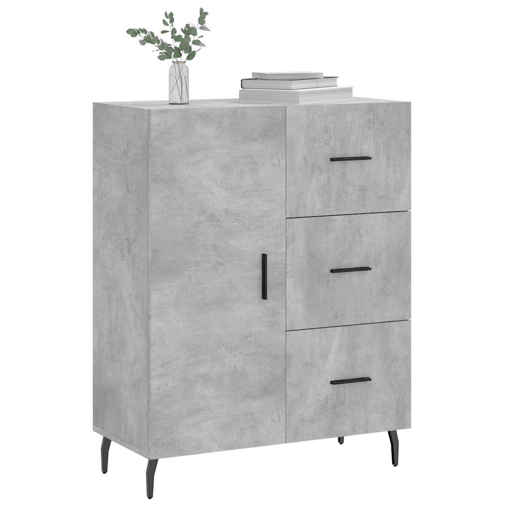 Skjenk betonggrå 69,5x34x90 cm konstruert tre
