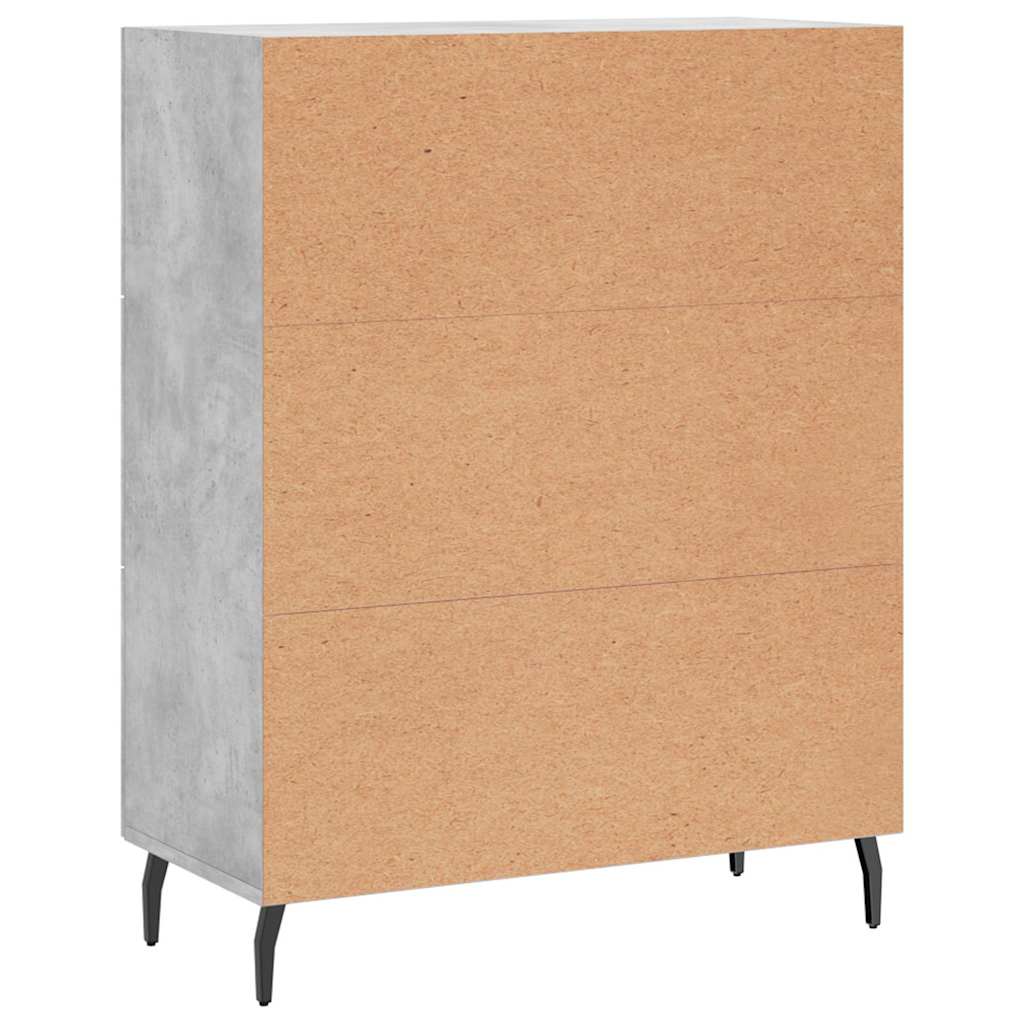 Skjenk betonggrå 69,5x34x90 cm konstruert tre