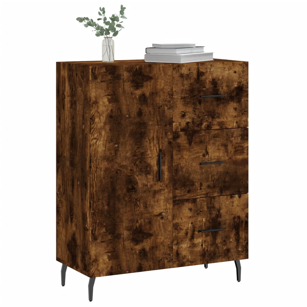 Skjenk røkt eik 69,5x34x90 cm konstruert tre
