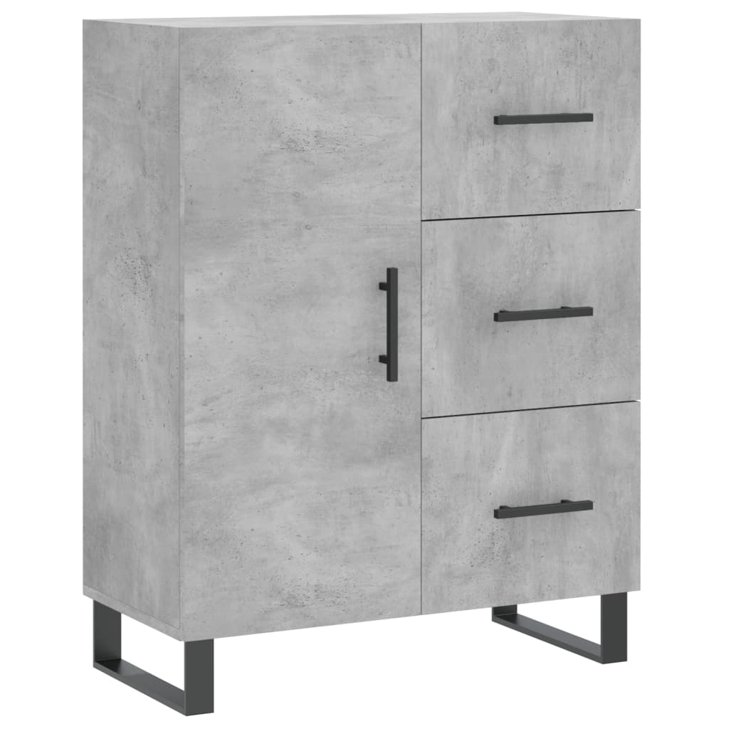 Skjenk betonggrå 69,5x34x90 cm konstruert tre