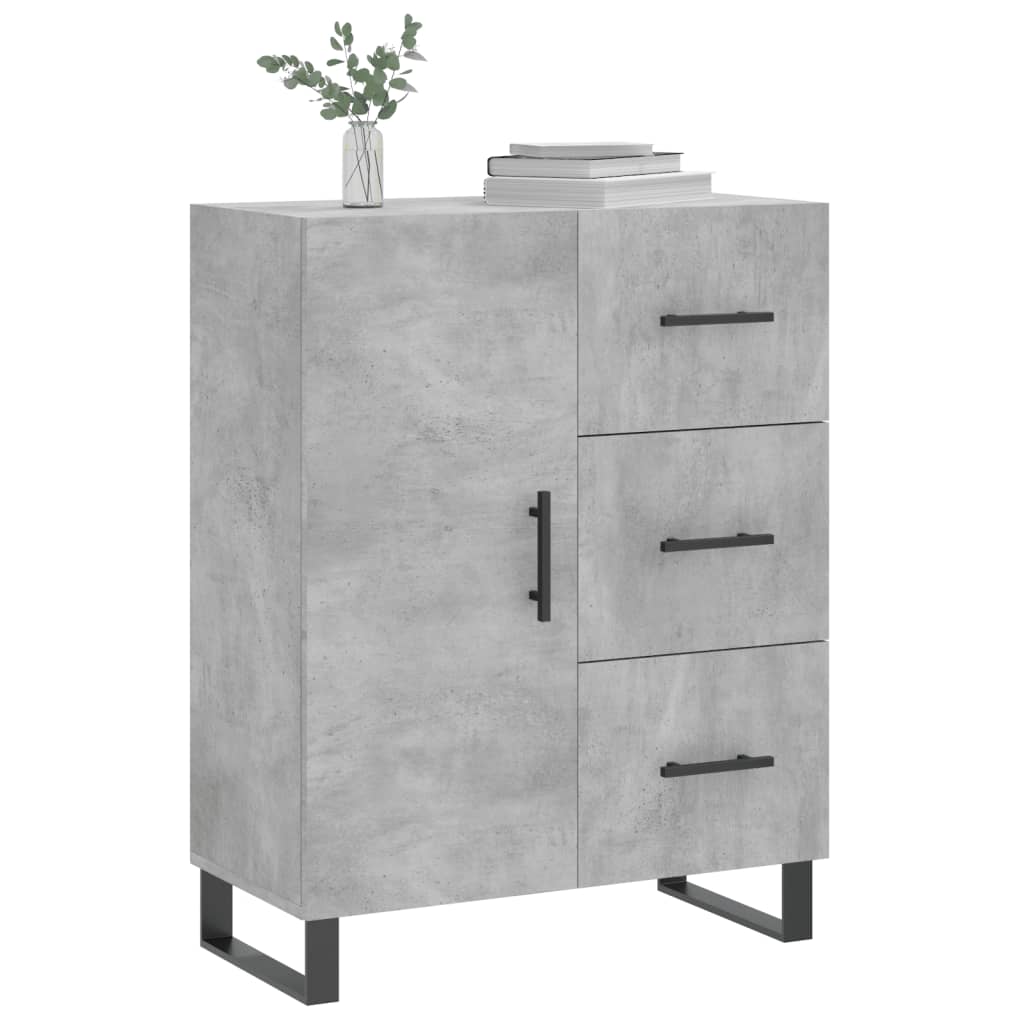 Skjenk betonggrå 69,5x34x90 cm konstruert tre