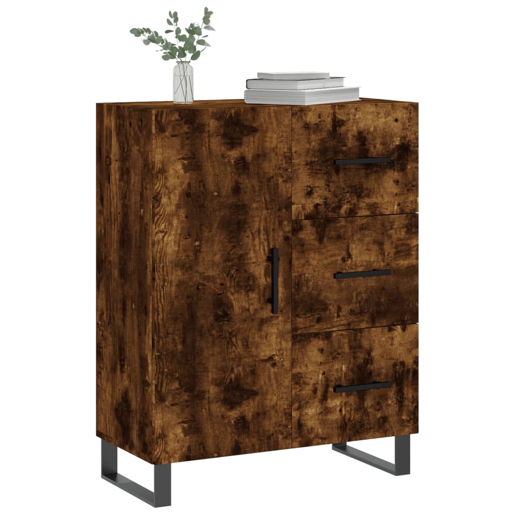 Skjenk røkt eik 69,5x34x90 cm konstruert tre