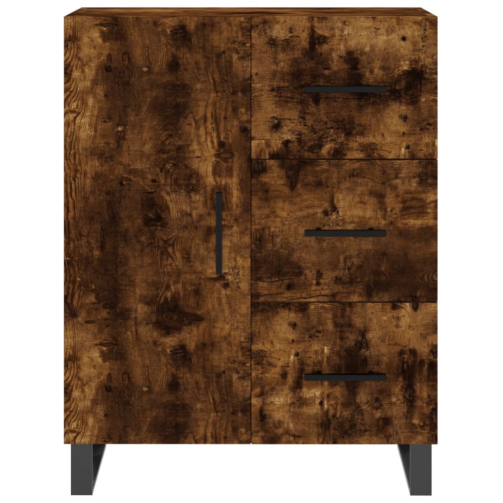 Skjenk røkt eik 69,5x34x90 cm konstruert tre