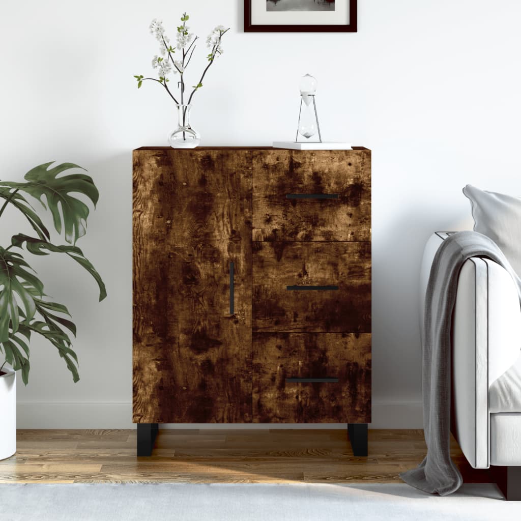 Skjenk røkt eik 69,5x34x90 cm konstruert tre