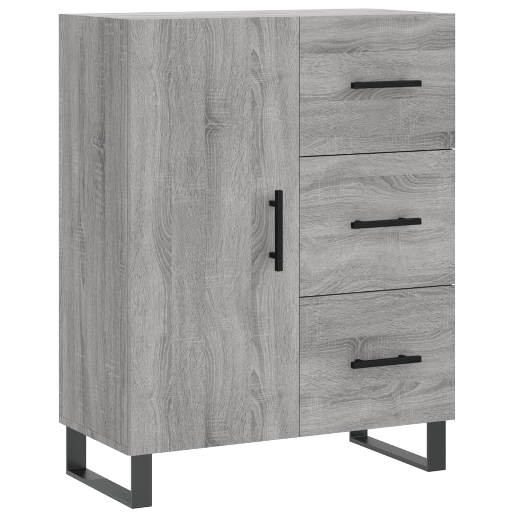 Skjenk grå sonoma 69,5x34x90 cm konstruert tre