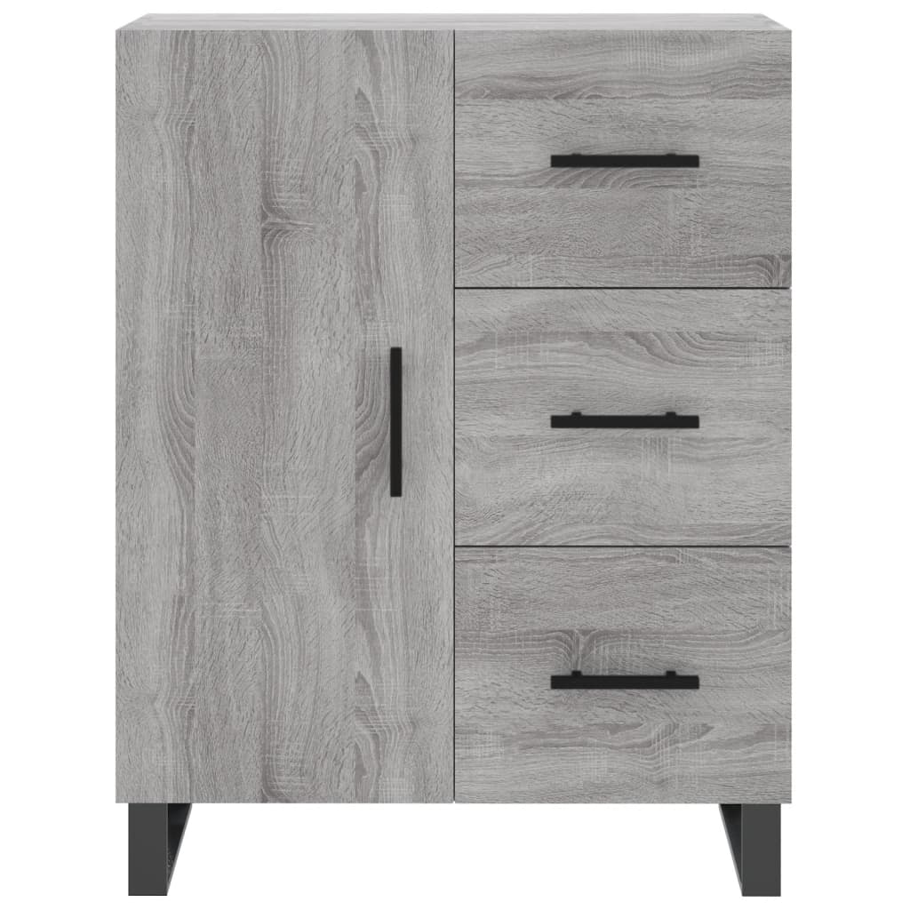 Skjenk grå sonoma 69,5x34x90 cm konstruert tre