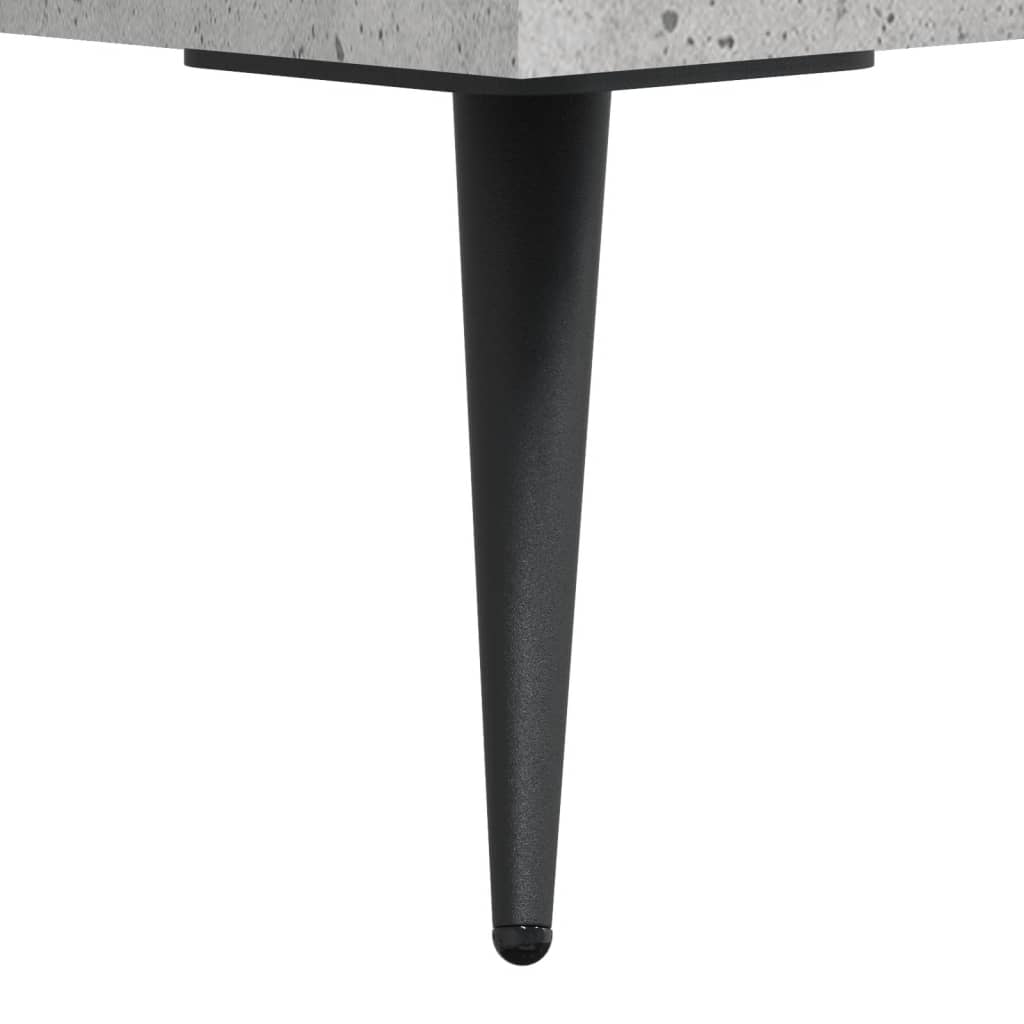 Bokhylle betonggrå 69,5x32,5x90 cm konstruert tre
