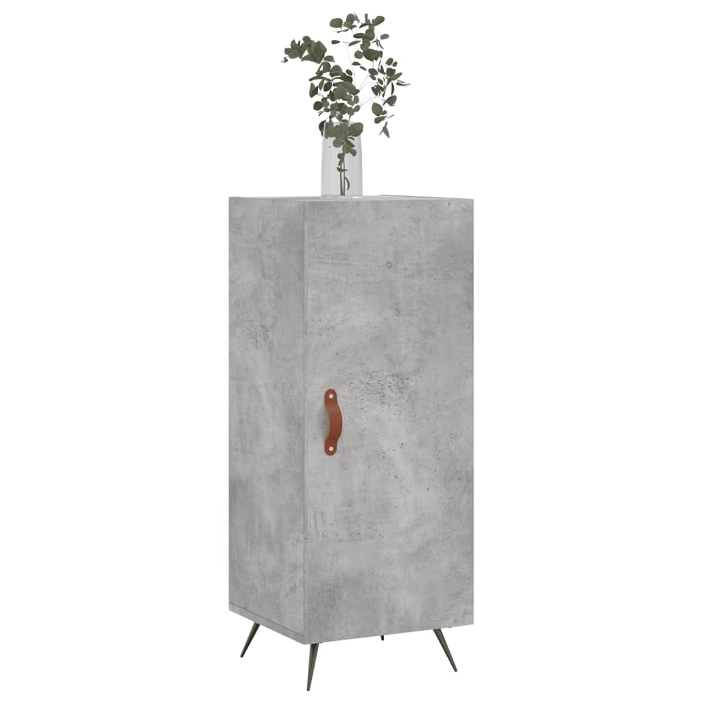 Skjenk betonggrå 34,5x34x90 cm konstruert tre