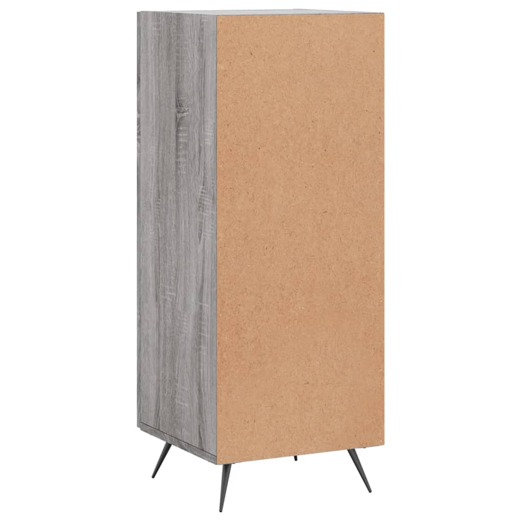 Skjenk grå sonoma 34,5x34x90 cm konstruert tre