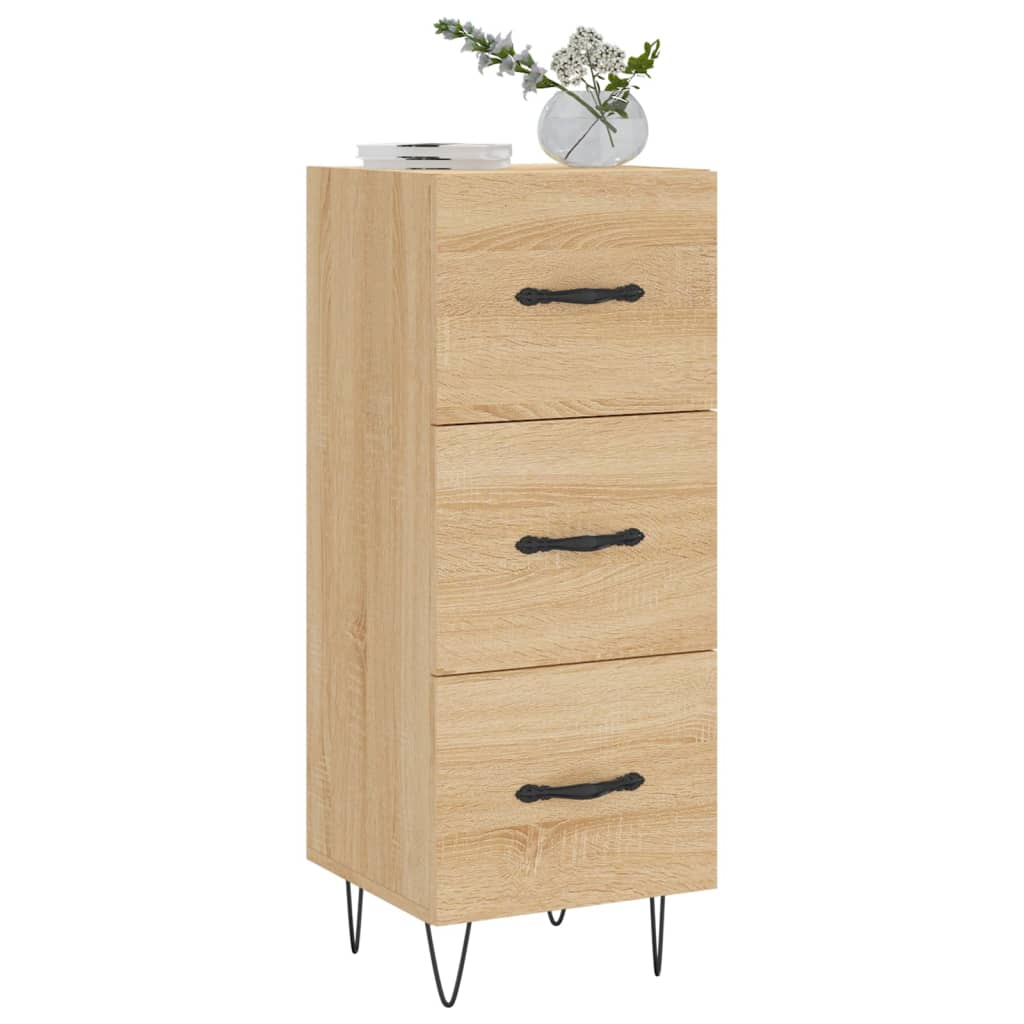 Skjenk sonoma eik 34,5x34x90 cm konstruert tre