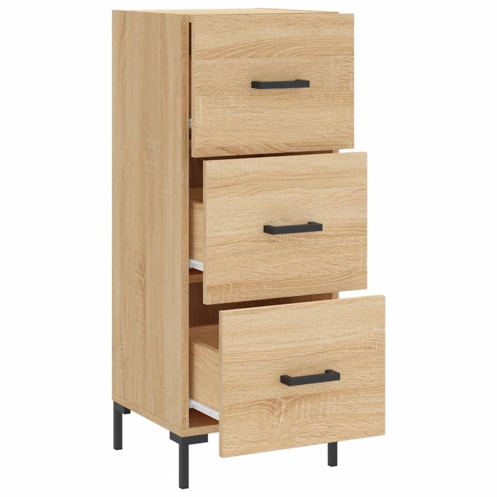 Skjenk sonoma eik 34,5x34x90 cm konstruert tre