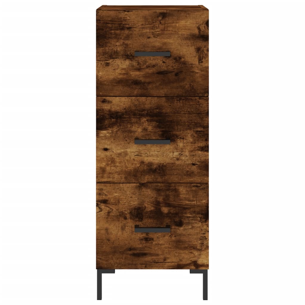 Skjenk røkt eik 34,5x34x90 cm konstruert tre