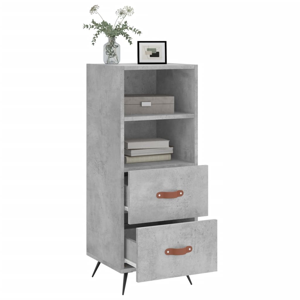 Skjenk betonggrå 34,5x34x90 cm konstruert tre