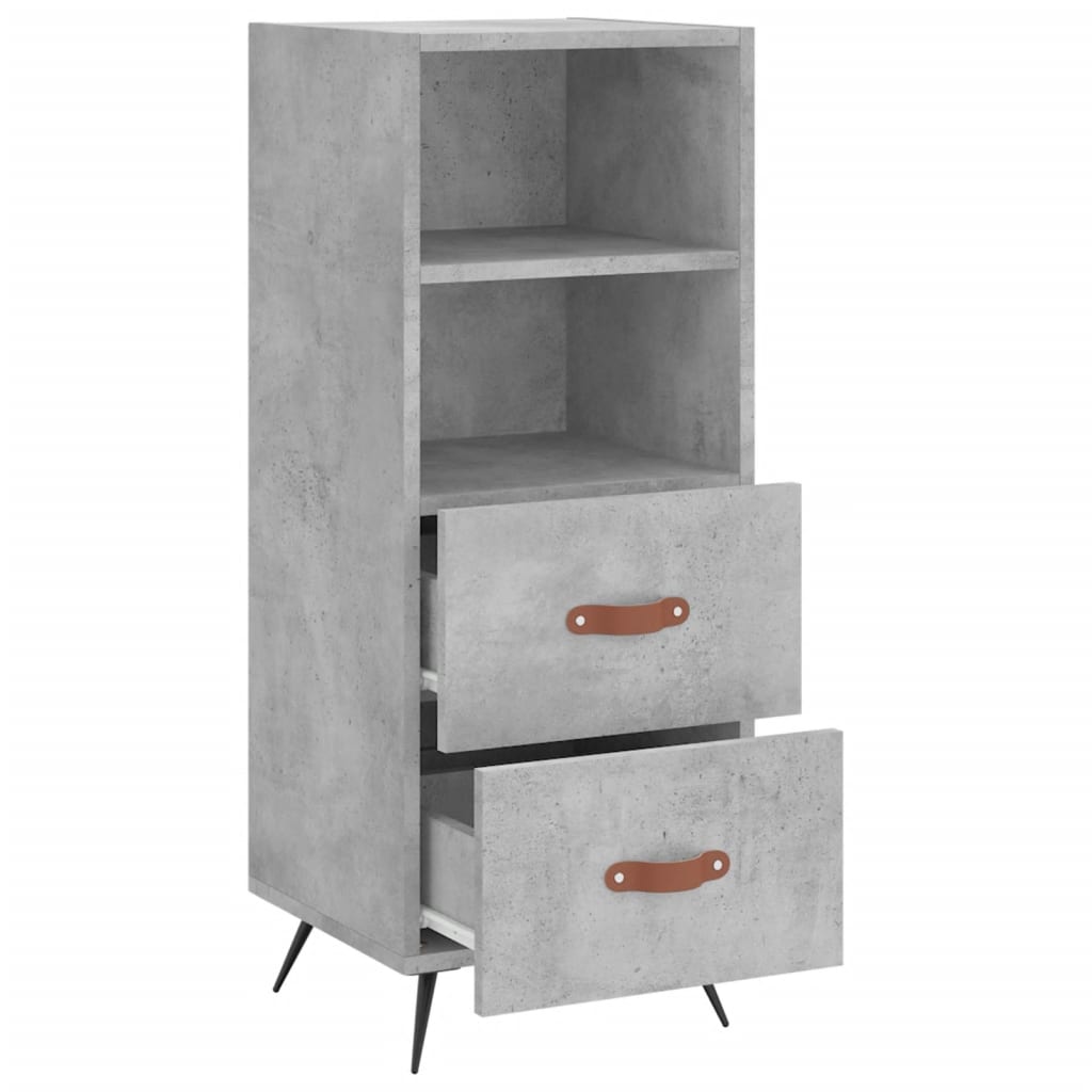 Skjenk betonggrå 34,5x34x90 cm konstruert tre