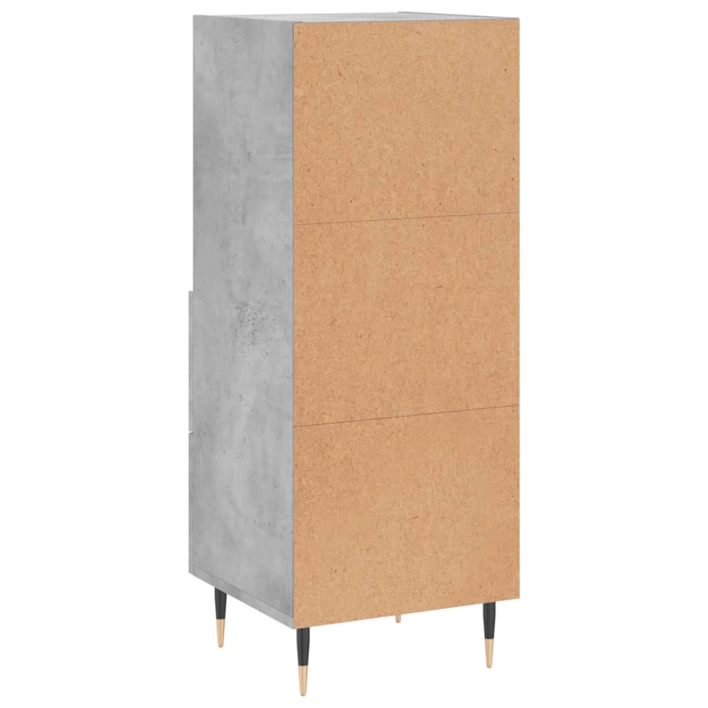 Skjenk betonggrå 34,5x34x90 cm konstruert tre
