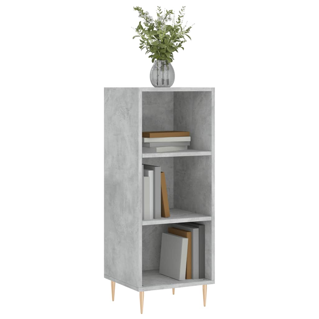 Skjenk betonggrå 34,5x32,5x90 cm konstruert tre