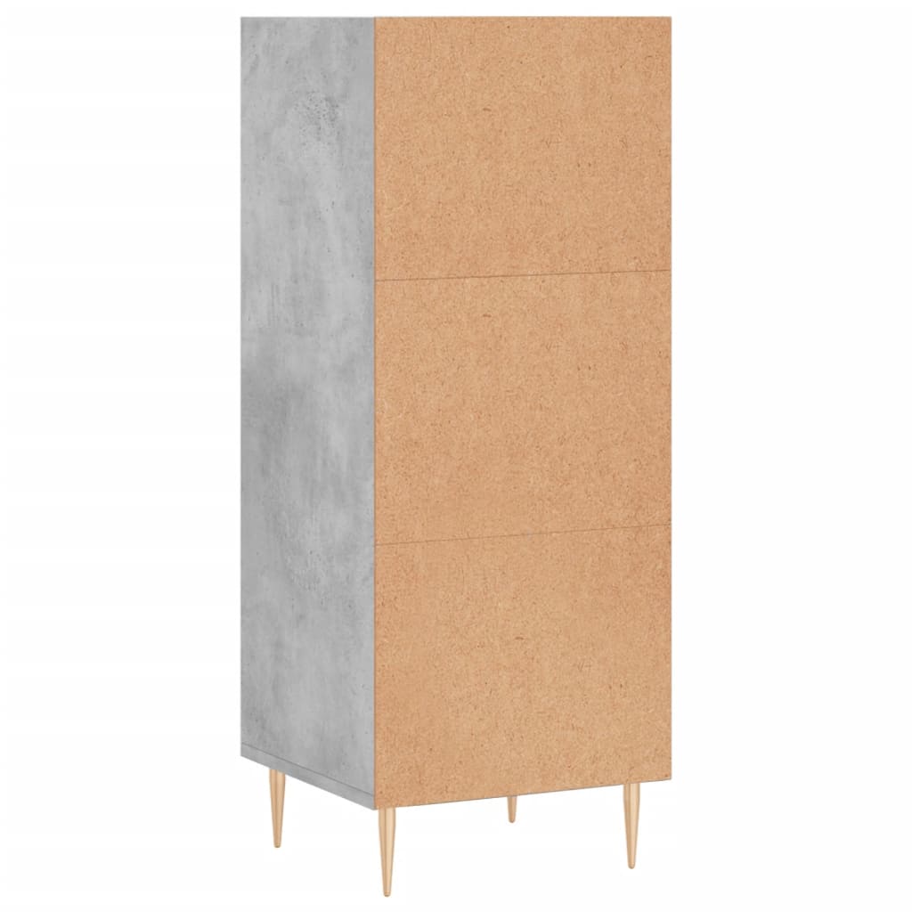 Skjenk betonggrå 34,5x32,5x90 cm konstruert tre