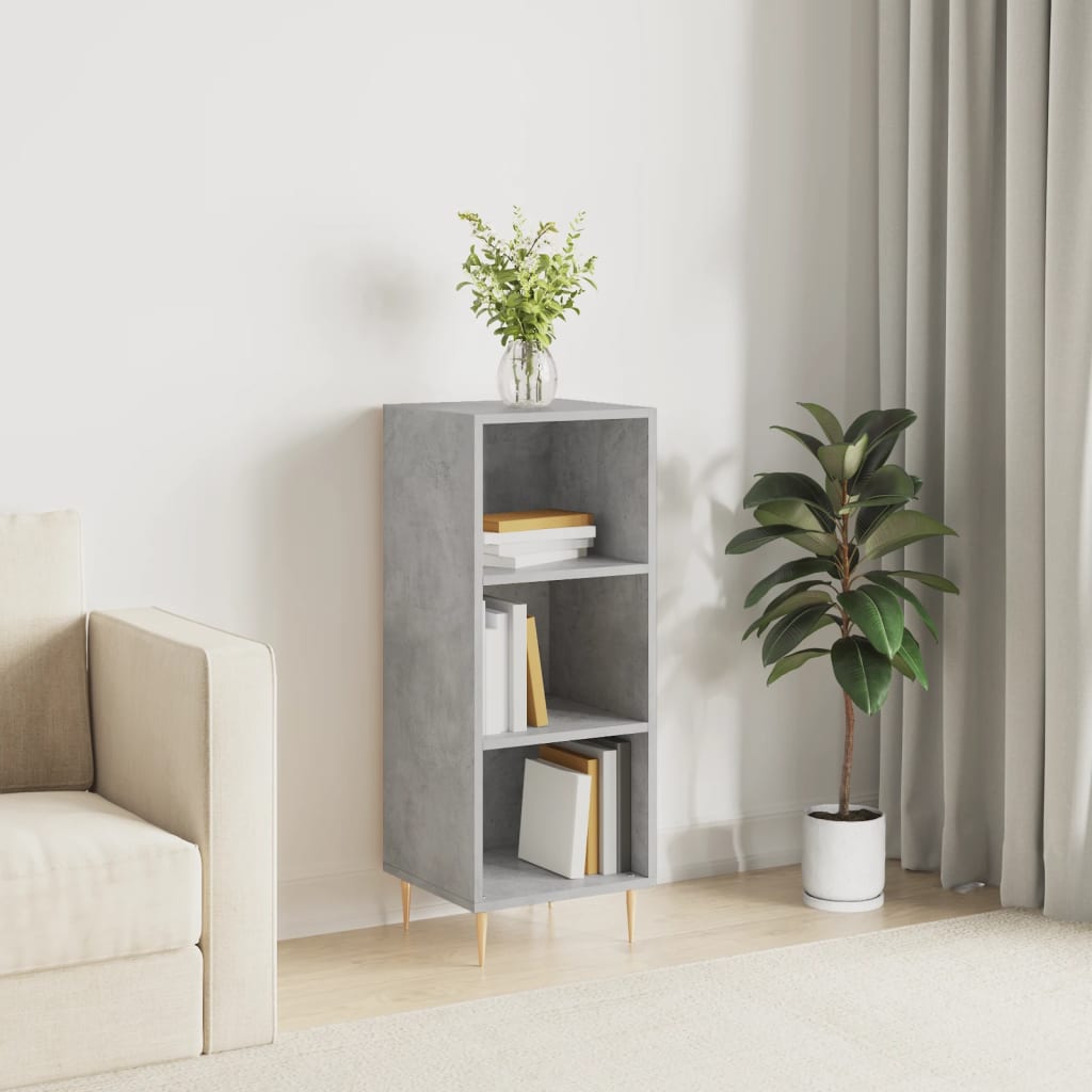 Skjenk betonggrå 34,5x32,5x90 cm konstruert tre
