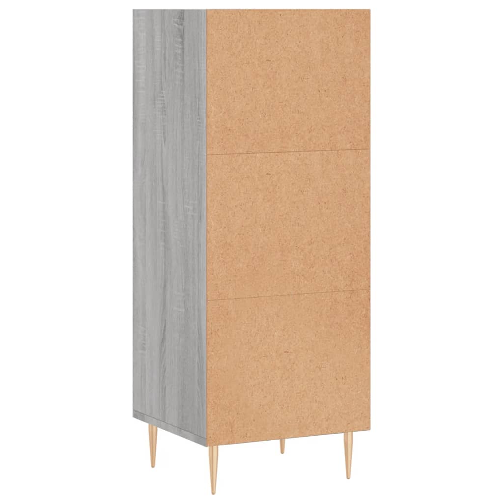 Skjenk grå sonoma 34,5x32,5x90 cm konstruert tre