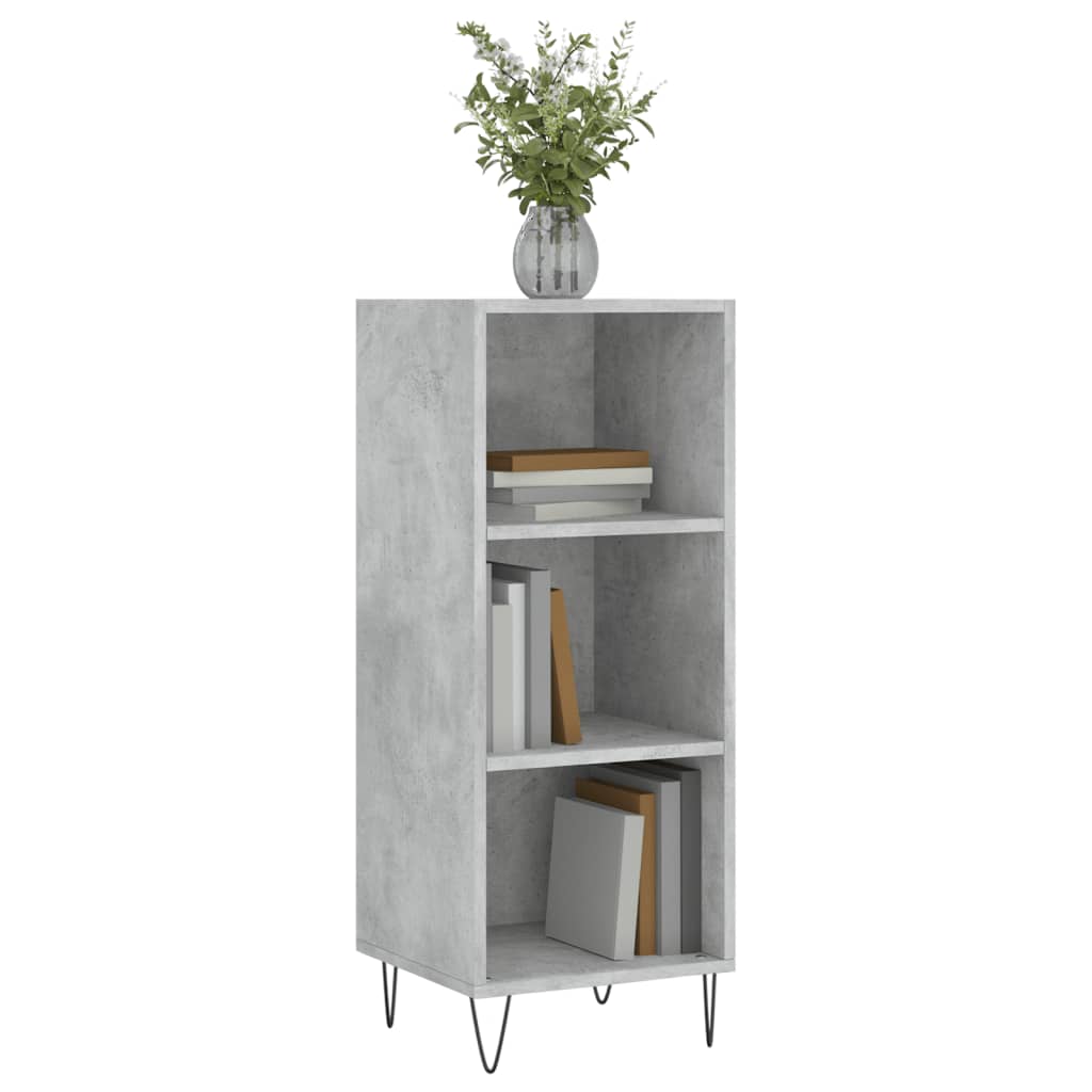 Skjenk betonggrå 34,5x32,5x90 cm konstruert tre