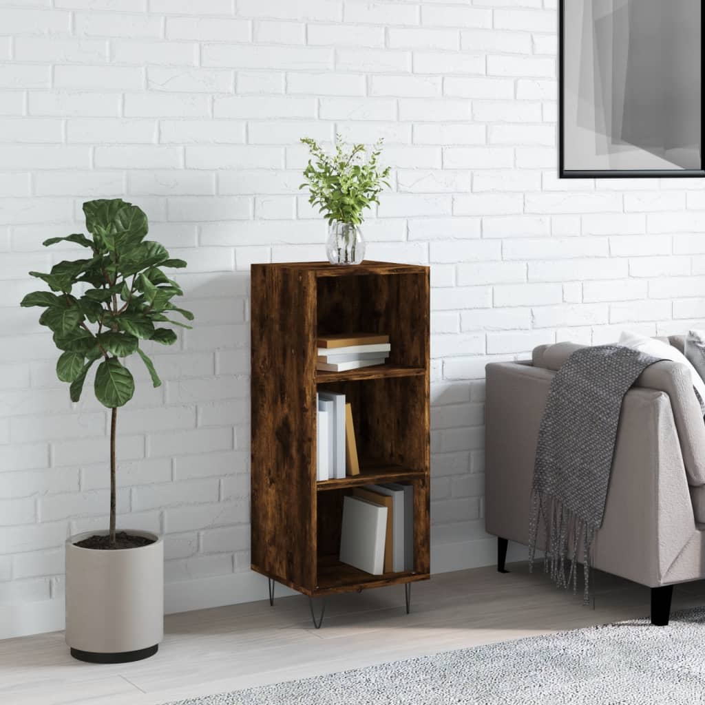 Skjenk røkt eik 34,5x32,5x90 cm konstruert tre