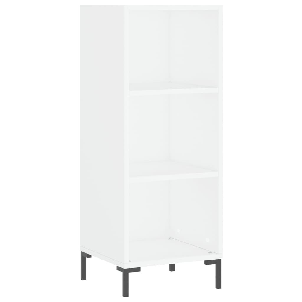 Skjenk hvit 34,5x32,5x90 cm konstruert tre