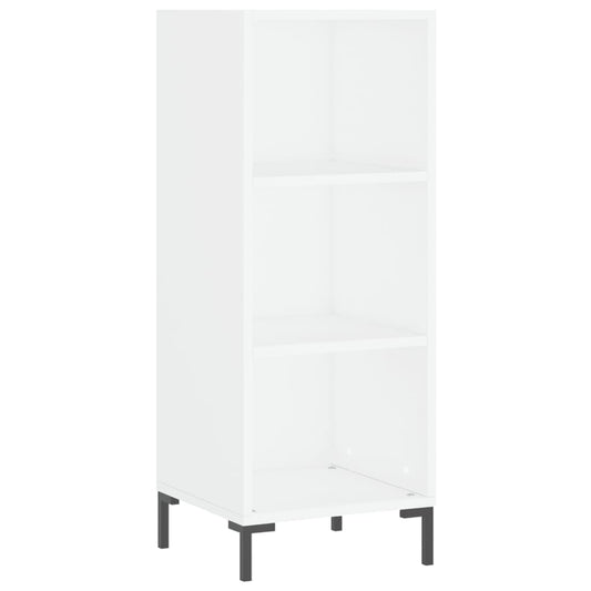 Skjenk hvit 34,5x32,5x90 cm konstruert tre