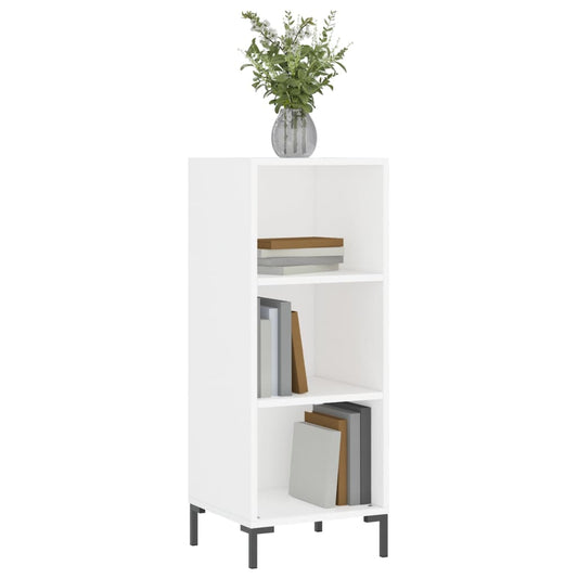 Skjenk hvit 34,5x32,5x90 cm konstruert tre
