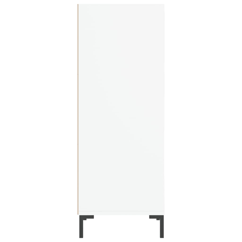 Skjenk hvit 34,5x32,5x90 cm konstruert tre