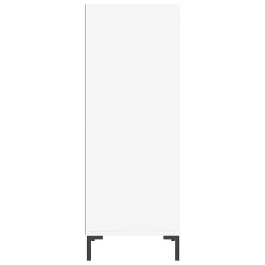 Skjenk hvit 34,5x32,5x90 cm konstruert tre