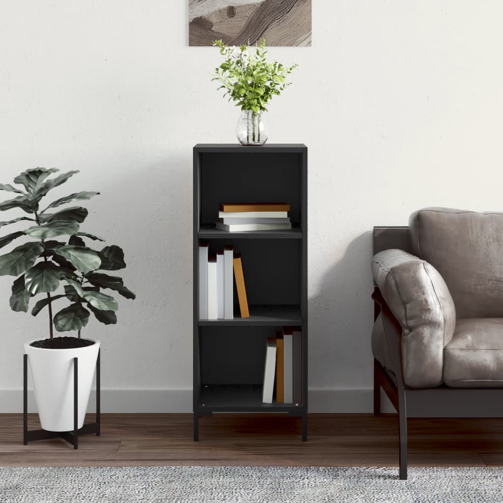 Skjenk svart 34,5x32,5x90 cm konstruert tre