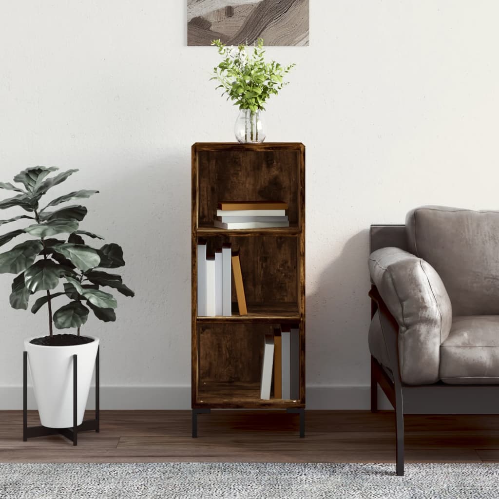 Skjenk røkt eik 34,5x32,5x90 cm konstruert tre