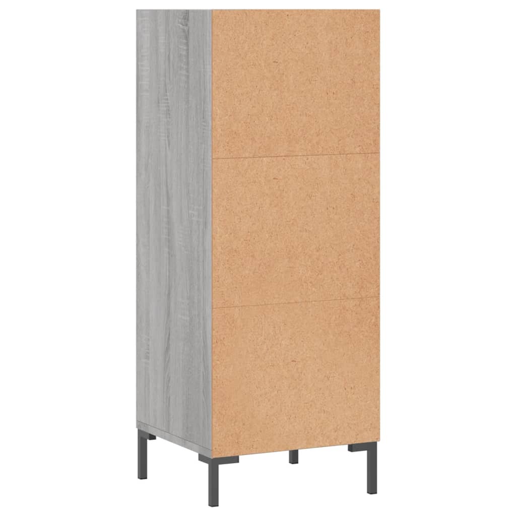 Skjenk grå sonoma 34,5x32,5x90 cm konstruert tre