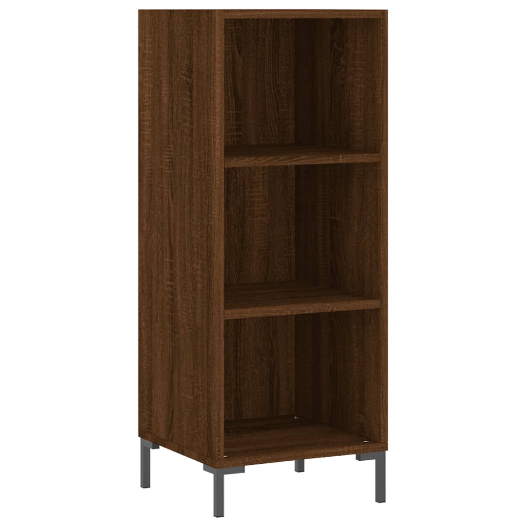 Skjenk brun eik 34,5x32,5x90 cm konstruert tre