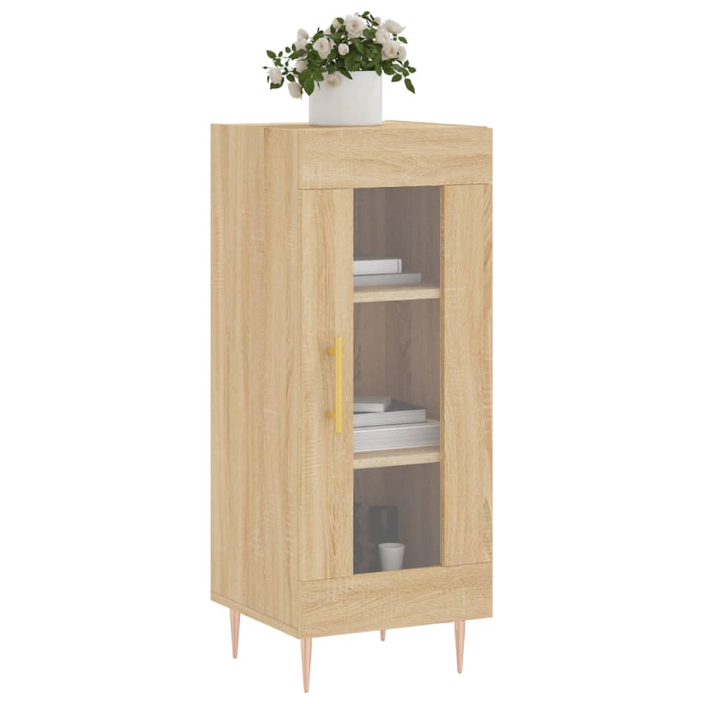 Skjenk sonoma eik 34,5x34x90 cm konstruert tre vidaXL