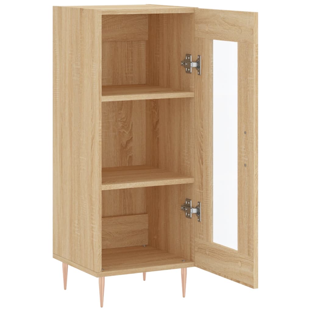 Skjenk sonoma eik 34,5x34x90 cm konstruert tre vidaXL