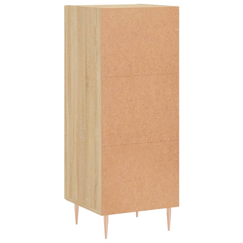 Skjenk sonoma eik 34,5x34x90 cm konstruert tre vidaXL