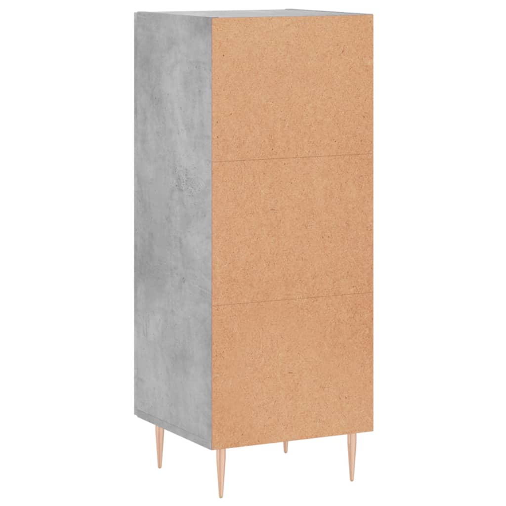 Skjenk betonggrå 34,5x34x90 cm konstruert tre