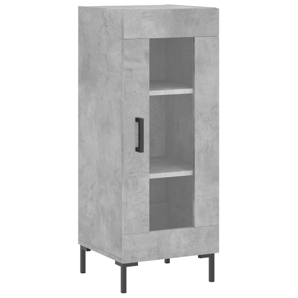 Skjenk betonggrå 34,5x34x90 cm konstruert tre