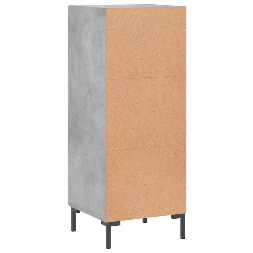 Skjenk betonggrå 34,5x34x90 cm konstruert tre