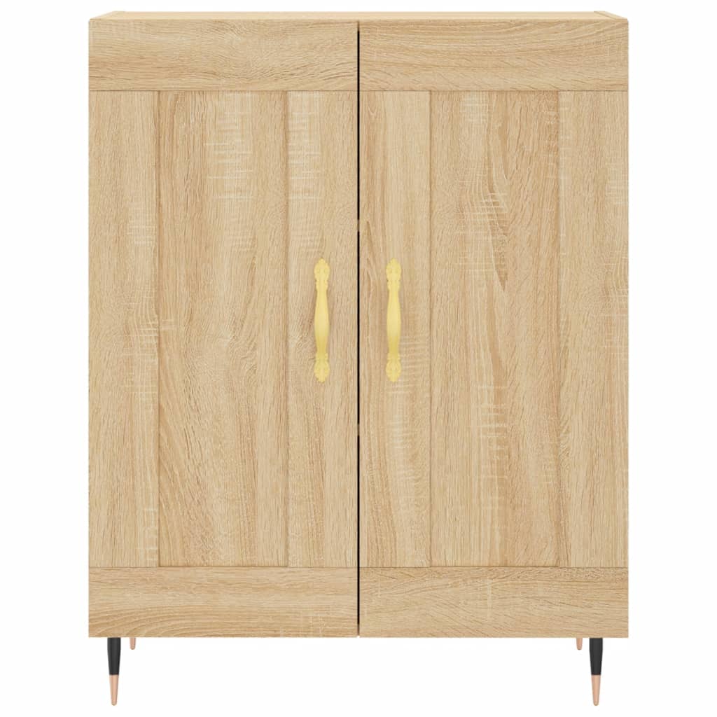 Skjenk sonoma eik 69,5x34x90 cm konstruert tre vidaXL
