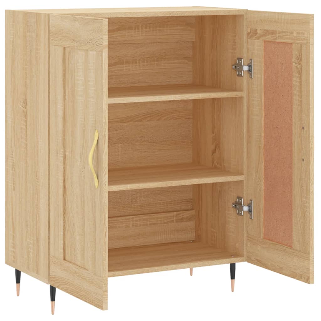 Skjenk sonoma eik 69,5x34x90 cm konstruert tre vidaXL