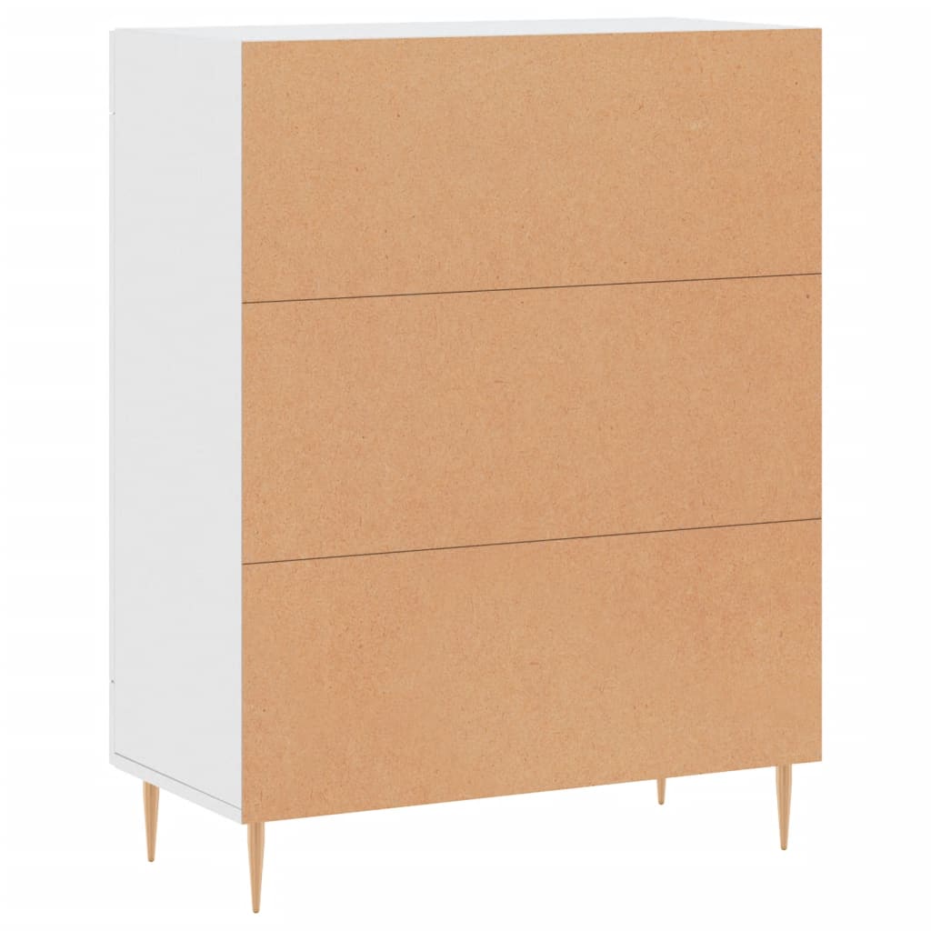 Skjenk hvit 69,5x34x90 cm konstruert tre vidaXL