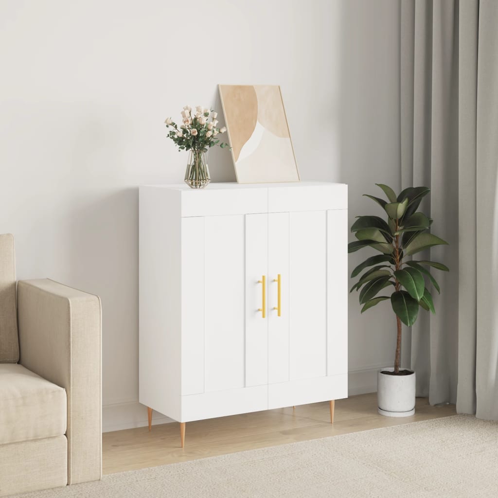 Skjenk hvit 69,5x34x90 cm konstruert tre vidaXL