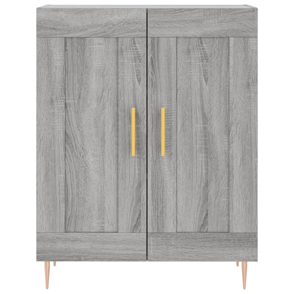 Skjenk grå sonoma 69,5x34x90 cm konstruert tre