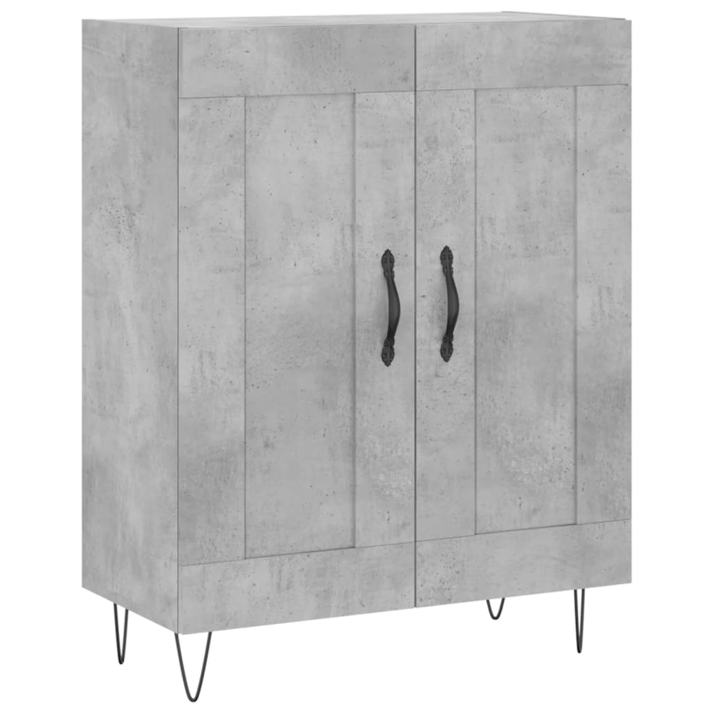 Skjenk betonggrå 69,5x34x90 cm konstruert tre