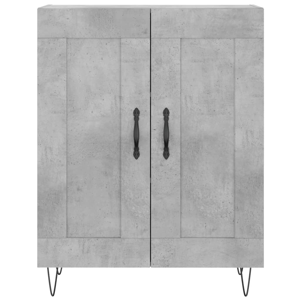Skjenk betonggrå 69,5x34x90 cm konstruert tre
